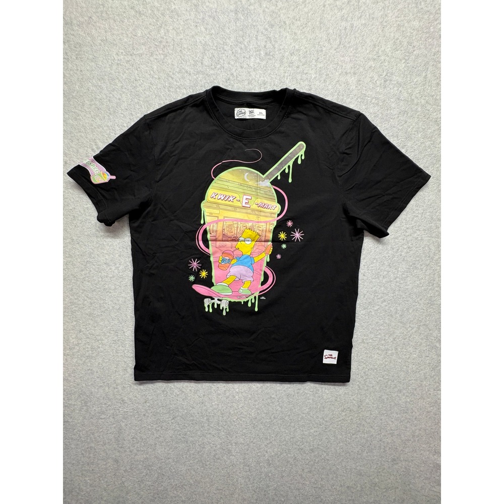 The‎ Simpsons Bart Simpson Kwik-E-Mart Squishee Graphic T-Shirt Black 2XL